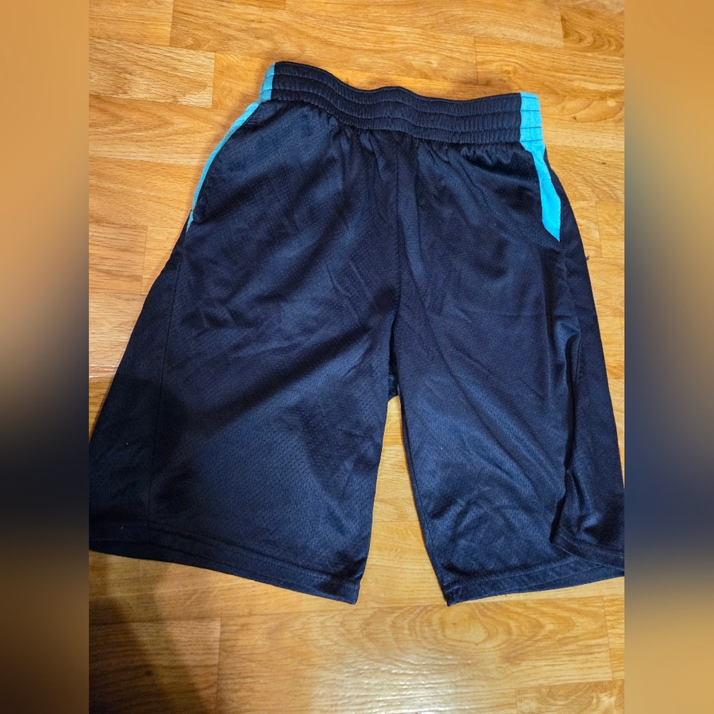 Black and Blue Athletic Shorts Boys XXL